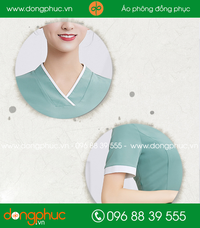 Đồng phục spa màu ghi đậm